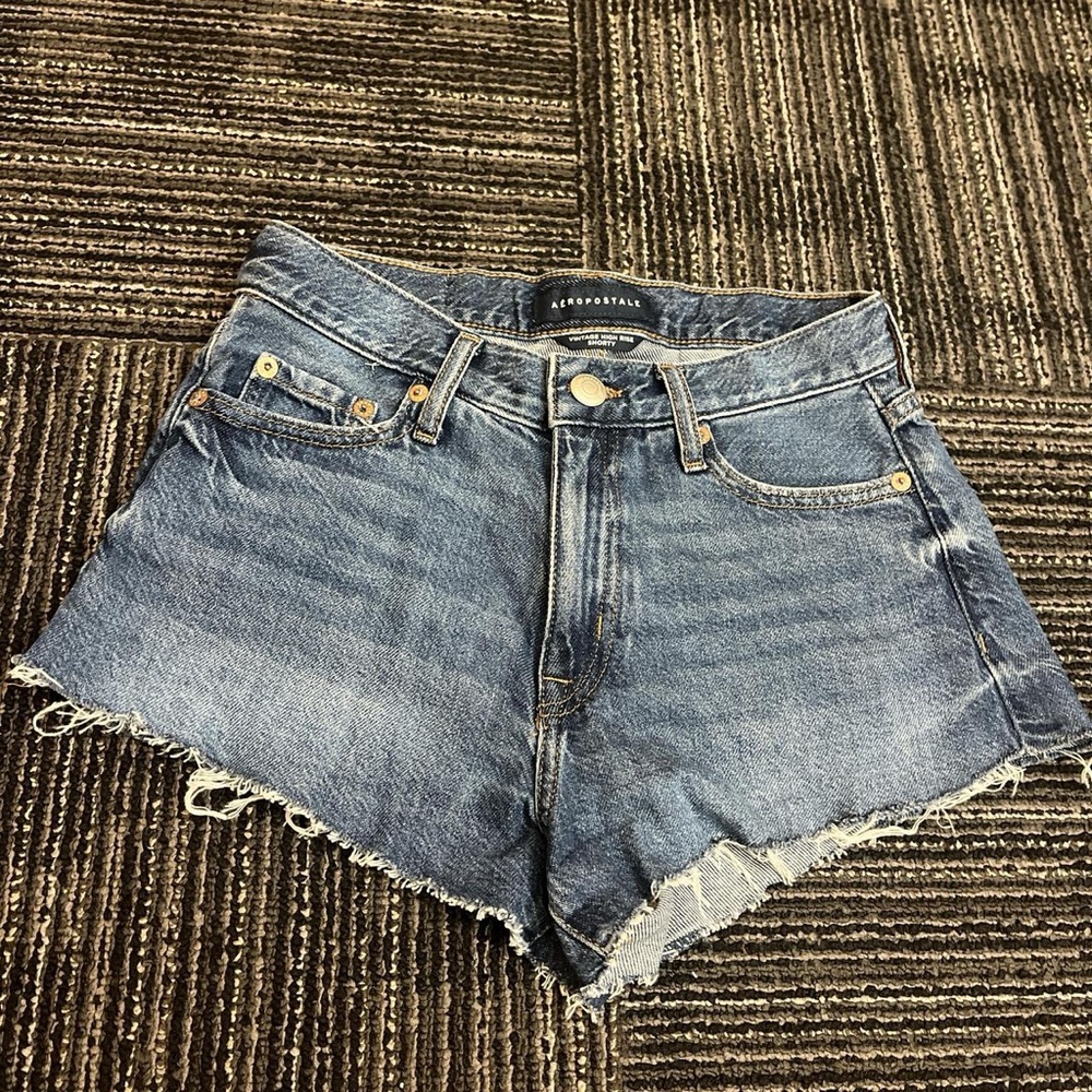 Aeropostale High Rise Vintage Denim Shorts